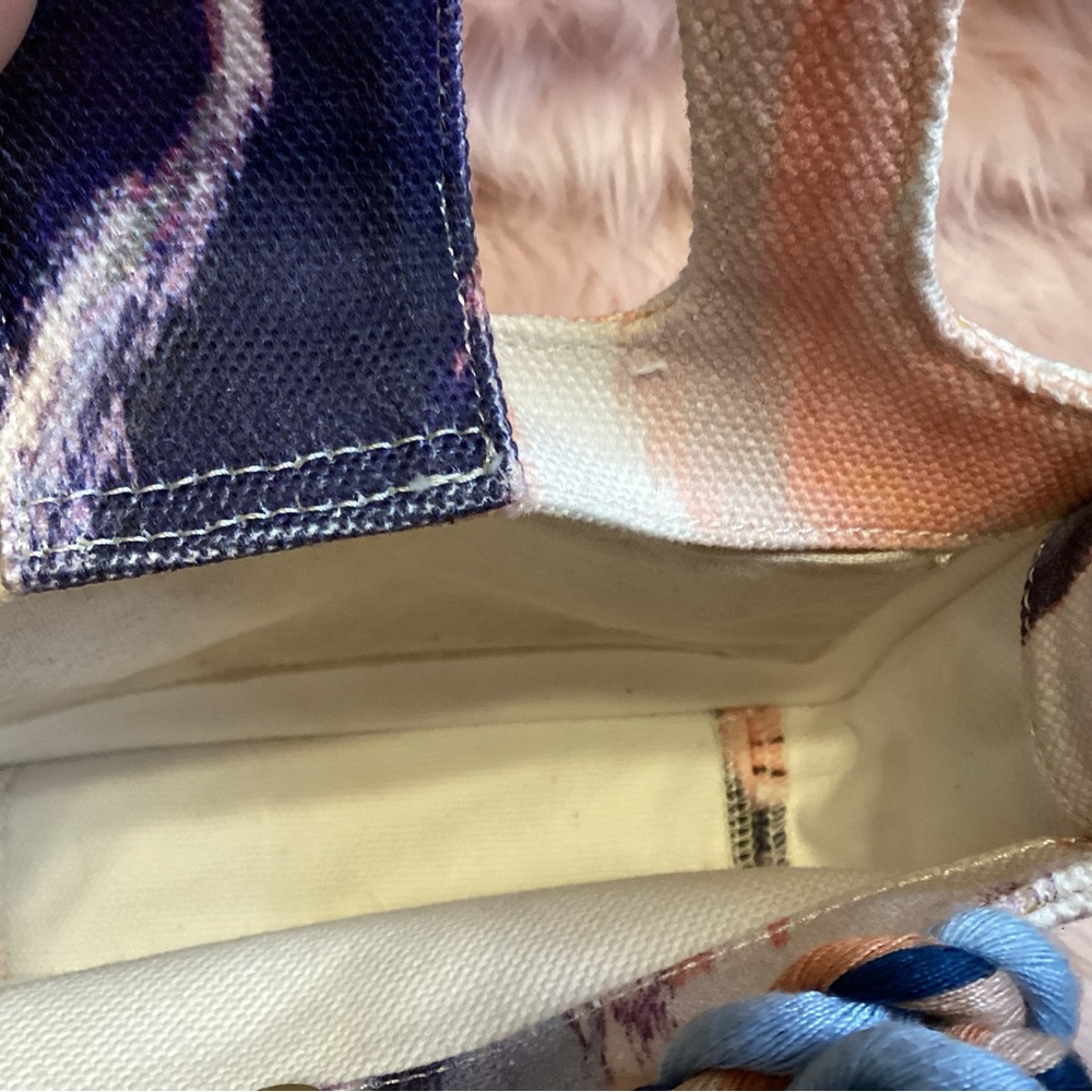 Vince Camuto Mini Bag Cream and Pink with Modern Artistic Flair - Picture 5 of 11